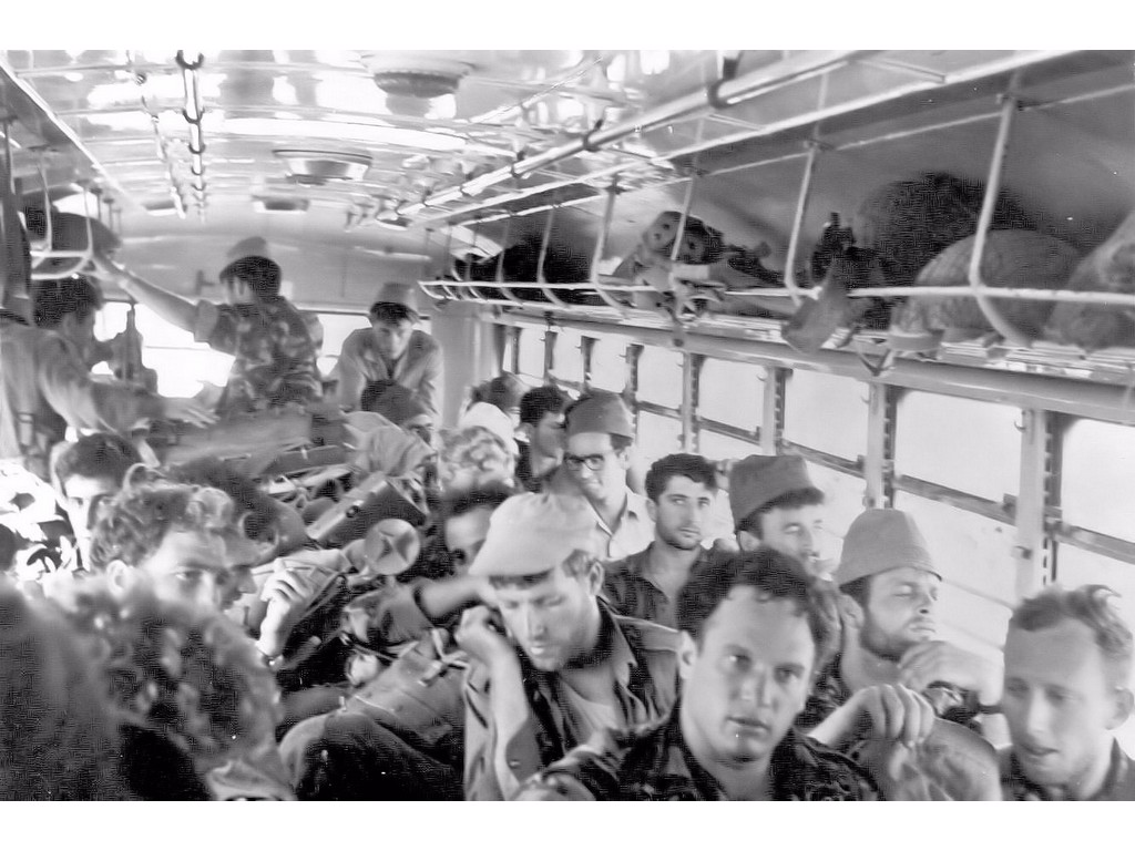 The first bus drive to mount Scopus in 1967