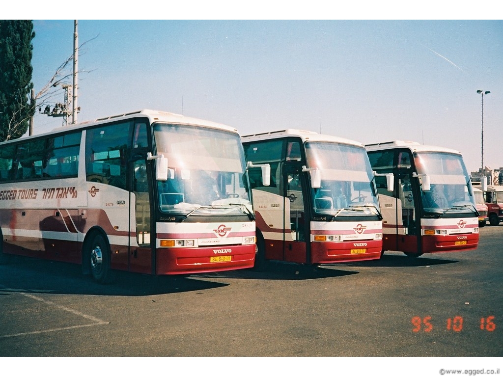 אוטובוס הוולוו B10B הראשון שהגיע לאגד