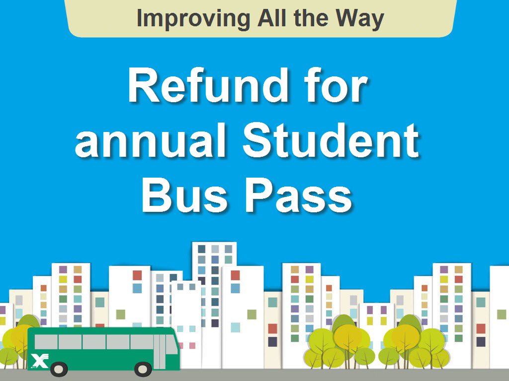 Refund for annual Student Bus Pass